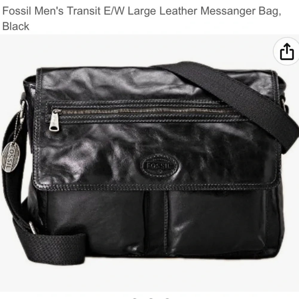 Like new FOSSIL EW transit Leather Computer/Messenger Bag